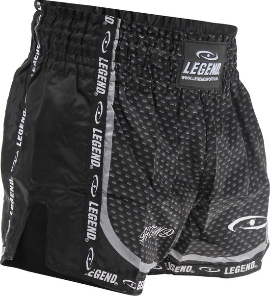 Kickboks Broekje Kind/Volwassene Carbon Black Satijn S | bol.com