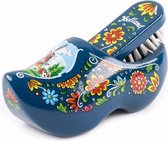 Houten Borstelklomp Holland Blauw 16 Cm - Souvenir