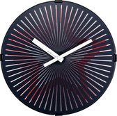 NeXtime NE-3223 Wandklok Dia. 30.5 M..star Plastic Rood Wijzerwit - Extra Krachtig