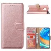 Xssive Hoesje voor Xiaomi Redmi Note 9 Pro - Book Case - Rose Goud