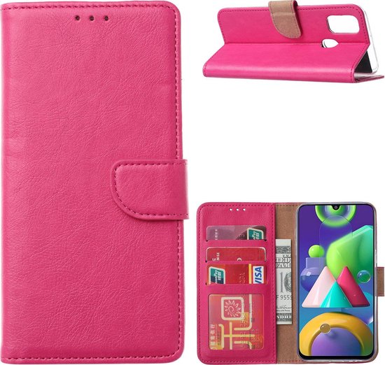 Xssive Hoesje voor Samsung Galaxy M21 - Book Case - Pink