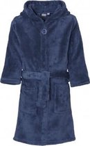 Playshoes - Fleece badjas met capuchon - Donkerblauw - maat 98-104cm
