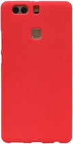 Sand Look TPU Backcover Case Hoesjes voor Huawei P9 Plus Rood