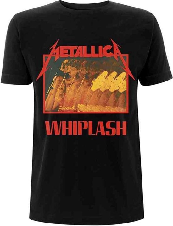 Metallica Heren Tshirt -XXL- Whiplash Zwart