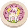 Afbeelding van het spelletje Goki Behendigheidsspel Paard Junior 8 Cm Hout Roze/wit