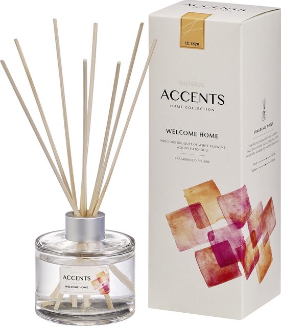 Bolsius Accents - Geurstokjes - Welcome Home - 100ml | bol