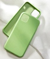 Xssive Soft Feel Case - TPU Silicone - Back Cover voor Apple iPhone 12 Mini - Groen