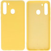 Wicked Narwal | 2.0mm Dikke Fashion Color TPU Hoesje Samsung Samsung Galaxy A21 Geel