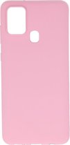Wicked Narwal | Color TPU Hoesje voor Samsung Samsung Galaxy A21s Roze