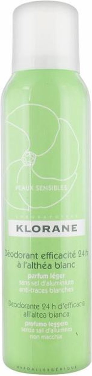 Goedkoopste Klorane Deodorant Spray Efficacité 24H à L'Althéa Blanc 125 ml