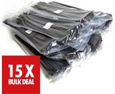 Kabelbinders 4,8 x 300 mm   -   zwart   -  zak 100 stuks   -  Tiewraps   -  Binders    -  15 zakken