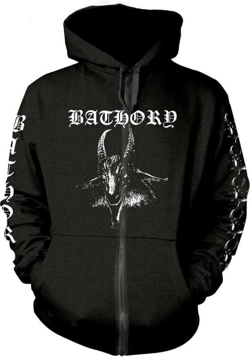 Bathory Goat Heren Vest met capuchon - zwart - XL