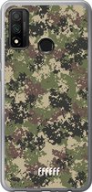 Huawei P Smart (2020) Hoesje Transparant TPU Case - Digital Camouflage #ffffff