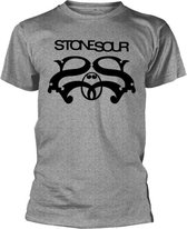 Stone Sour Heren Tshirt -S- Logo Grijs