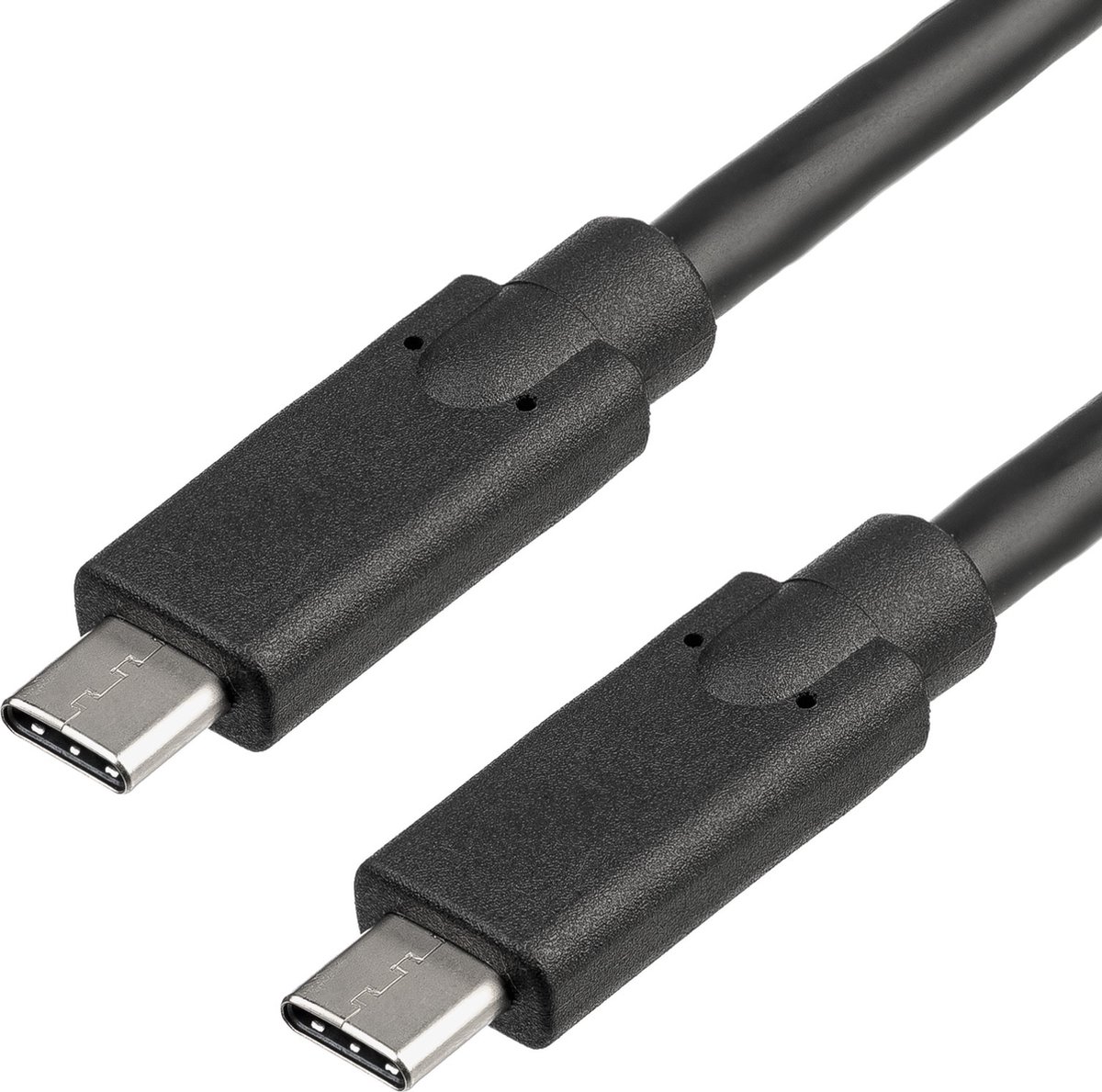 Akyga USB-kabel USB-C stekker, USB-C stekker 1.00 m Zwart AK-USB-25