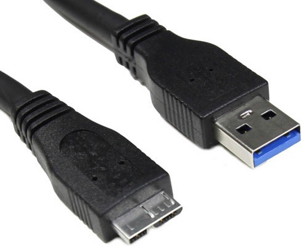 Akyga USB-kabel USB-A stekker, USB-micro-B 3.0 stekker 1.80 m Zwart AK-USB-13