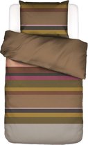 ESSENZA Edith Dekbedovertrek Bruin - Lits-jumeaux – 240x220 cm + 2 kussenslopen 60x70 cm