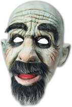 Witbaard Masker Man Met Baard Rubber/polyester Zwart/wit One-size