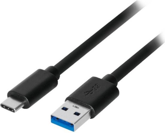 Akyga USB-kabel USB-A stekker, USB-C stekker 0.50 m Zwart AK-USB-24 | bol