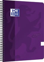 Oxford Touch - Notitieboek - A4 - Blanco - 140 pagina's - 90g - soft cover - paars