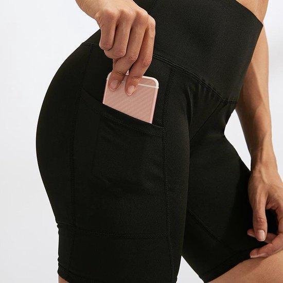 MW® Sportbroek Dames - Sport Broek Kort - High Waist Sportlegging - Mobiel  Zak - | bol.com