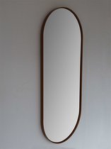 Sub 148 spiegel 90x38 cm ovaal met lijst, matgoud