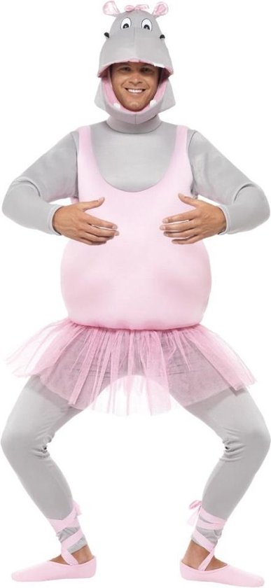 "Nijlpaard ballerina humoristische pak voor volwassenen  - Verkleedkleding - One size"