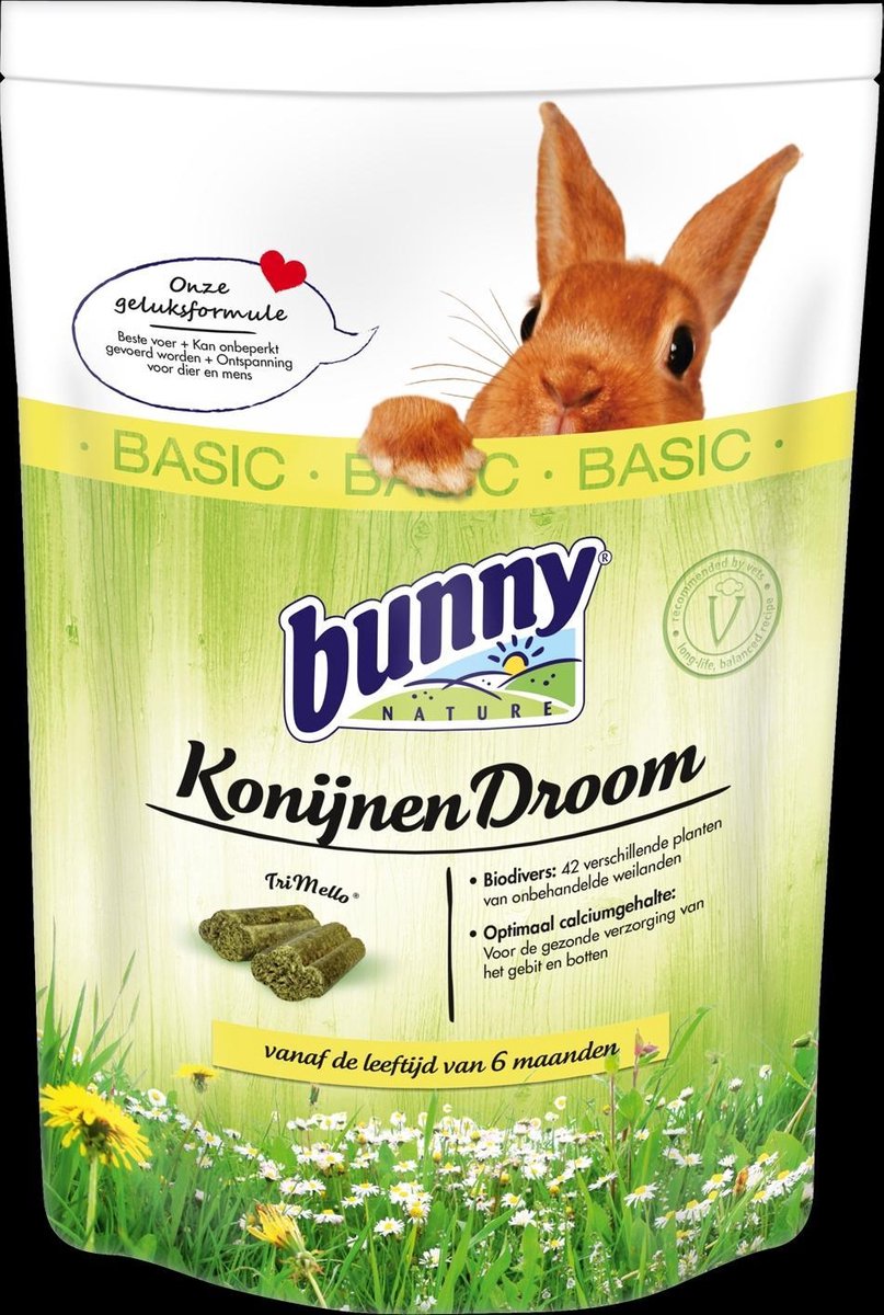 Bunny RabbitDream Konijnenvoer Basic Gewicht - 4kg