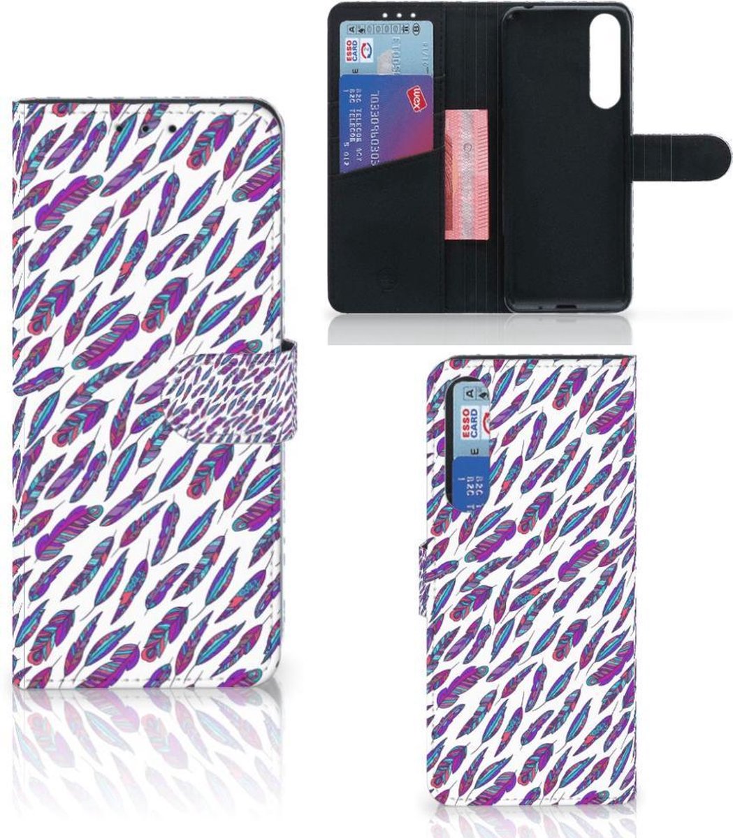 Sony Xperia 1 II Telefoon Hoesje Feathers Color