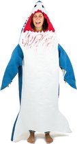 Bodysocks Verkleedpak Shark Polyester Wit/blauw One-size