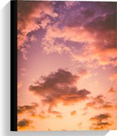 Canvas  - Pastelkleurige Lucht (verticaal) - 30x40cm Foto op Canvas Schilderij (Wanddecoratie op Canvas)