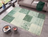 Patchwork vloerkleed Calvin - groen 200x290 cm