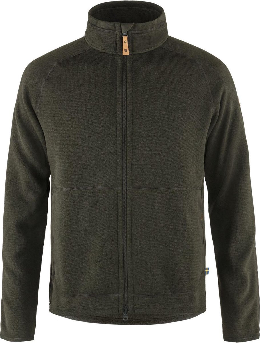 Fjallraven �vik Fleece Zip Sweater Outdoorvest Heren Deep Forest