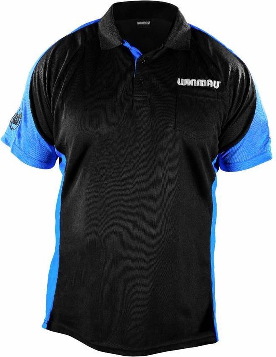 Winmau Wincool 3 Aqua Blue Dart Shirt XXXL