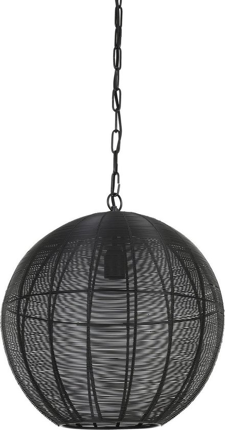 Light & Living Hanglamp Amarah - Zwart - Ø40cm - Modern - Hanglampen Eetkamer, Slaapkamer, Woonkamer