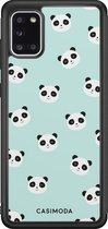 Samsung A31 hoesje - Panda print | Samsung Galaxy A31 case | Hardcase backcover zwart