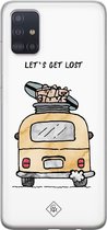 Samsung A51 hoesje siliconen - Let's get lost | Samsung Galaxy A51 case | multi | TPU backcover transparant
