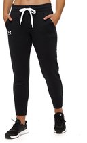 Under Armour Rival Fleece Joggingbroek Zwart Dames - Maat S