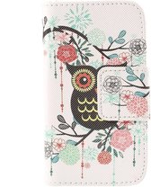 Samsung Trend (Plus) bookcase leer hoesje hoesje - Uil