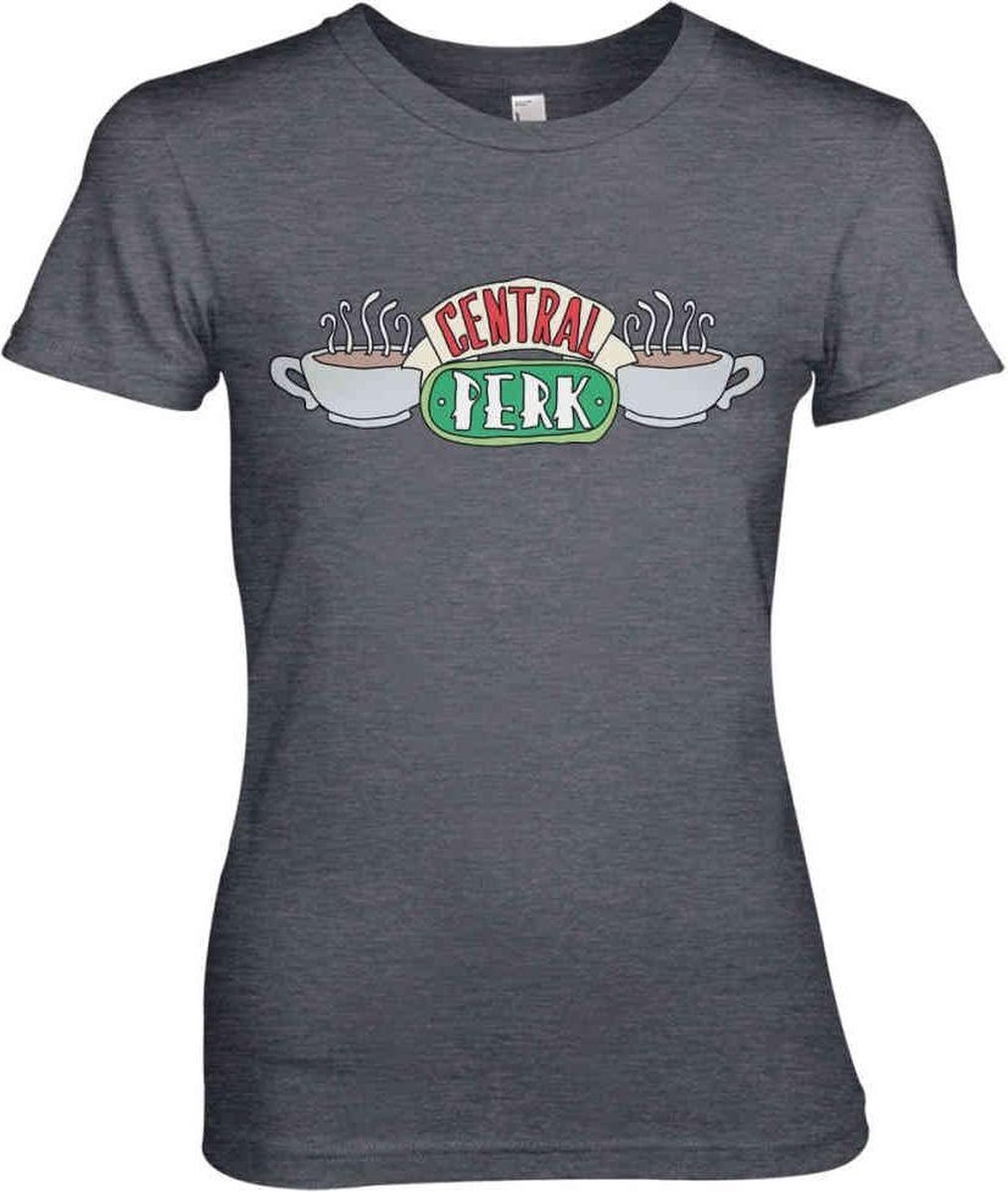 Friends Dames Tshirt -L- Central Perk Grijs