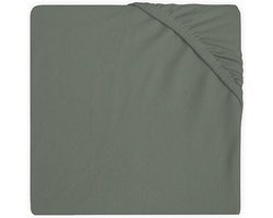 foto van Jollein - Baby Hoeslaken Boxmatras Jersey (Ash Green) - Katoen - Hoeslaken Box - 75x95cm