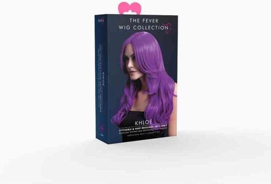 Perruque longue - Violet