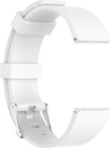 watchbands-shop.nl Siliconen bandje - Fitbit Versa (Lite) - Wit - Large