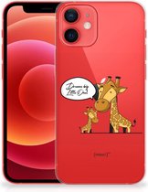 Trendy Telefoonhoesjes iPhone 12 Mini Smartphone Hoesje Doorzichtig Giraffe