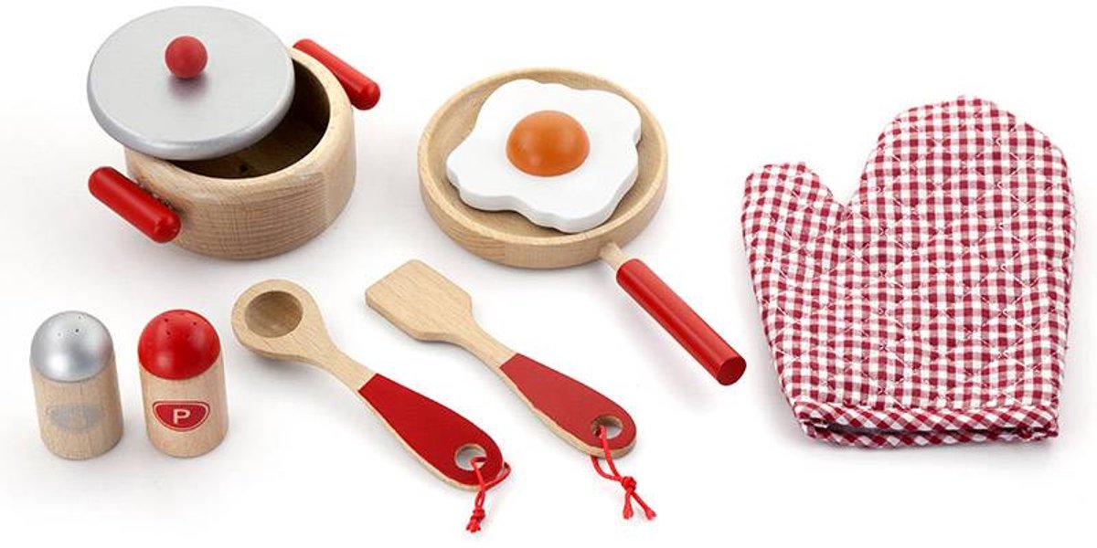 Vigatoys Kookset 8-delig Rood