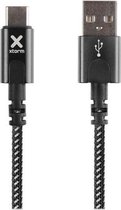 Xtorm Original 60W Gevlochten USB naar USB-C Kabel 3 Meter Zwart