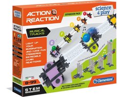 foto van Clementoni - Action & Reaction - Sound Track, uitbreidingsset - constructiespeelgoed, knikkerbaan