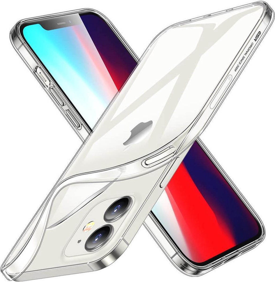 ESR Project Zero - iPhone 12 Mini Hoesje - Schokbestendige Back Cover - Soft TPU Case - Transparant