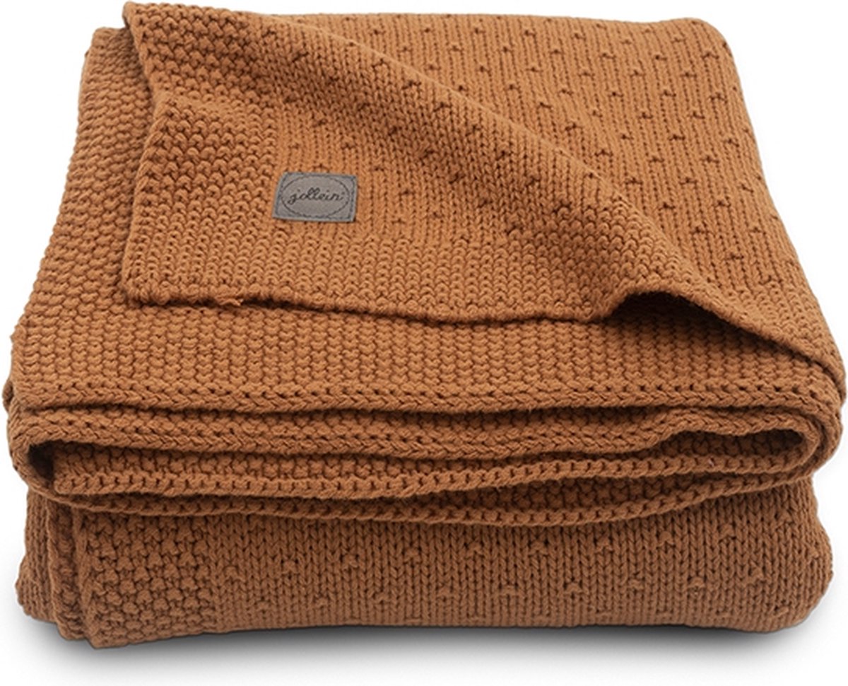 Jollein Baby Deken Wieg 75x100cm Bliss Knit - Caramel