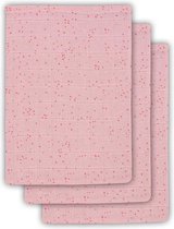 Jollein Washandjes Hydrofiel Mini Dots - Blush Pink - 3 Stuks